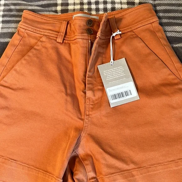 HP!! 🎉NWT Everlane way-high canvas short - Picture 2 of 4